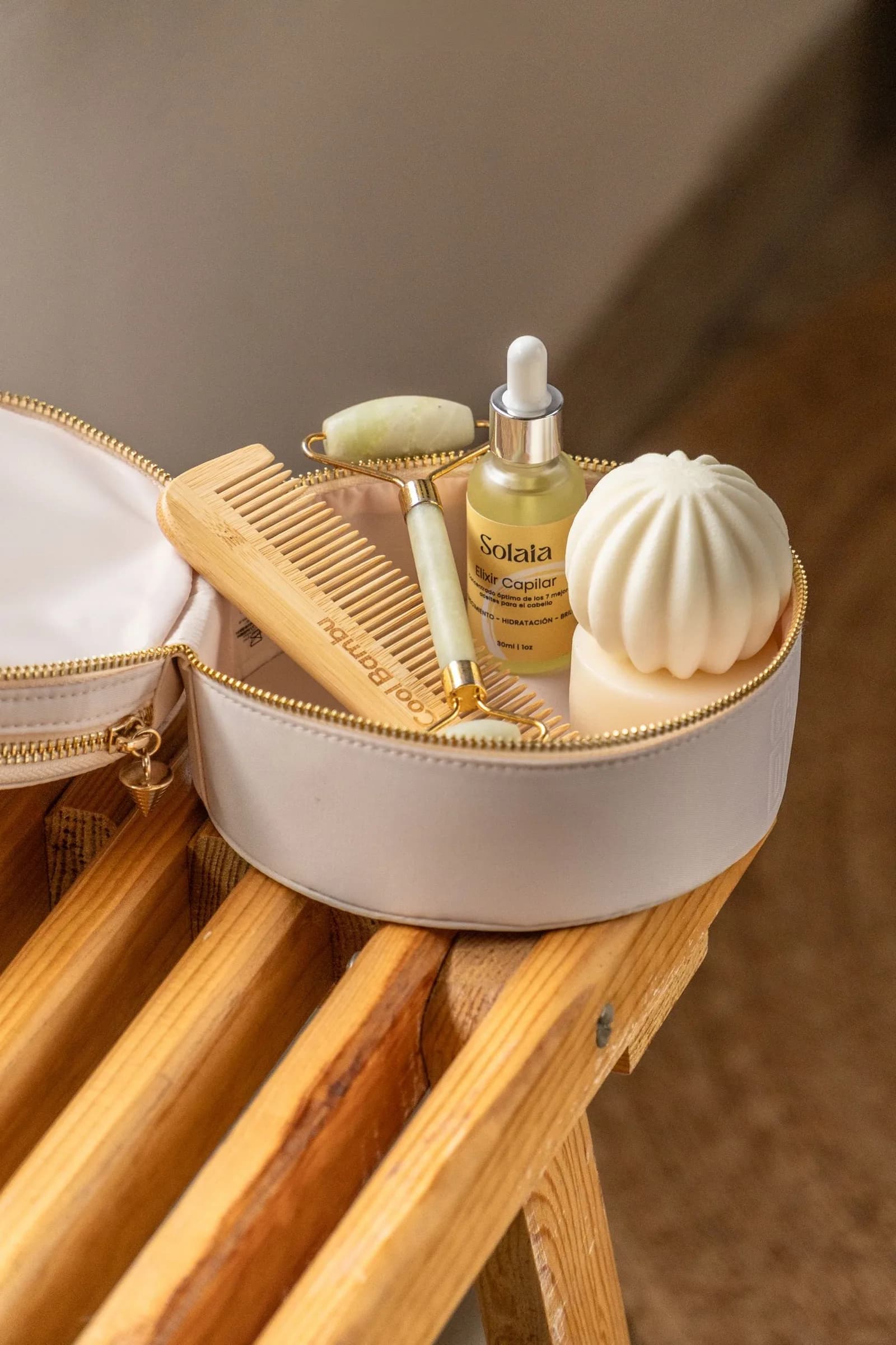 Solaia personal care products in a basket from SYPA’s existing portfolio